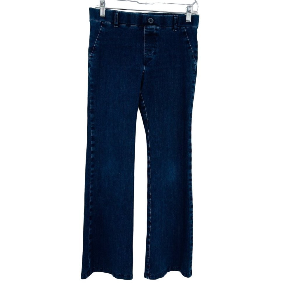 Betabrand Women's‎ Boot Cut 4 Pocket Yoga Denim Pants Size S Petite Mid Rise